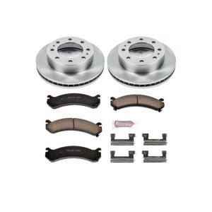 Cadillac DeVille Brake Kit - Front - PowerStop - Autospecialty Rotors + Z17 Evolution Plus Ceramic Pads - `00-`05