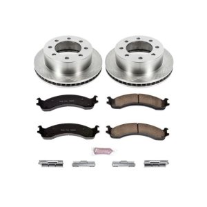 Dodge Ram 2500 Brake Kit - Front - PowerStop - Z17 Evolution Plus Ceramic Pads + Autospecialty Rotors - `00-`02
