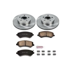 Jeep Liberty Brake Kit - Front - PowerStop - Z17 Evolution Plus Rotors + Z17 Ceramic Pads - `02-`07
