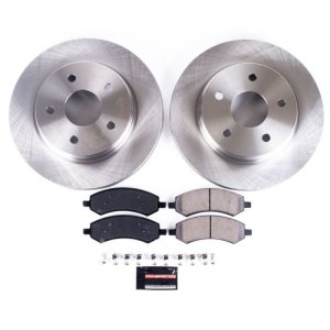 Chrysler Aspen Brake Kit - Front - PowerStop - Z17 Evolution Plus Ceramic Pads + Autospecialty Rotors - `07-`09