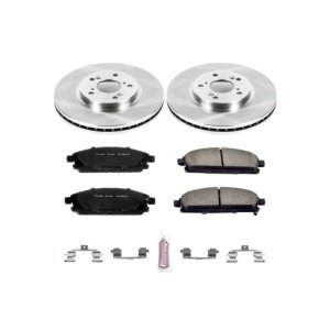 Acura MDX Brake Kit - Front - PowerStop - Z17 Evolution Plus Ceramic Pads + Autospecialty Rotors - `03-`06