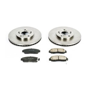 Acura CL Brake Kit - Front - PowerStop - OE Stock Replacement + Z17 Evolution Plus Ceramic Pads - `01-`03
