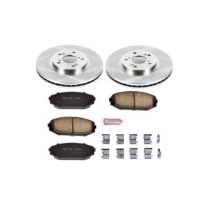 Acura MDX Brake Kit - Front - PowerStop - Z17 Evolution Plus Rotors + Ceramic Pads - `01-`02