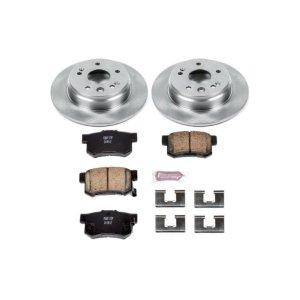 Acura TL Brake Kit - Rear - PowerStop - Z17 Evolution Plus Ceramic Pads + Autospecialty Rotors - `99-`03