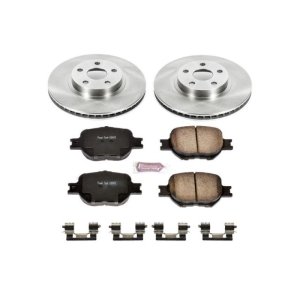 Scion tC Brake Kit - Front - PowerStop - Z17 Evolution Plus Ceramic Pads + Autospecialty Rotors - `05-`10