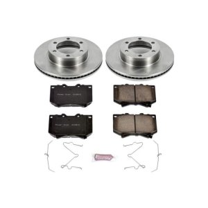 Toyota Sequoia Brake Kit - Front - PowerStop - OE Stock Replacement Rotors + Z17 Evolution Plus Ceramic Pads - `01-`02