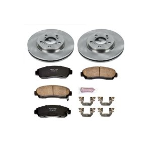 Honda Odyssey Brake Kit - Front - PowerStop - Autospecialty Rotors + Z17 Evolution Plus Ceramic Pads - `05-`10