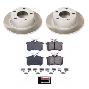 Acura RSX Brake Kit - Front + Rear - PowerStop - Autospecialty Rotors + Z17 Evolution Plus Ceramic Pads - `02-`06