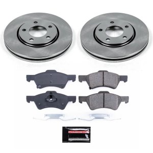Ford Explorer Brake Kit - Front + Rear - PowerStop - Autospecialty Rotors + Z17 Evolution Plus Ceramic Pads - `02-`05