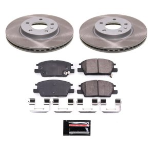Audi A4 Quattro Brake Kit - Front + Rear - PowerStop - Z17 Evolution Plus Ceramic Pads + Autospecialty Rotors - `02-`06