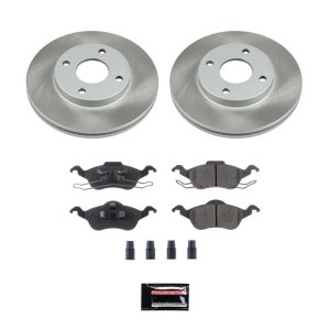 Cadillac CTS Brake Kit - Front + Rear - PowerStop - Autospecialty Rotors + Z17 Evolution Plus Ceramic Pads - `04-`07