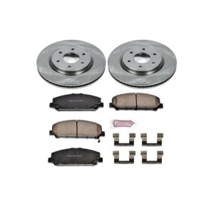 Infiniti QX56 Brake Kit - Front - PowerStop - Autospecialty Rotors + Z17 Evolution Plus Ceramic Pads - `06-`07