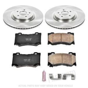 Infiniti M37 Brake Kit - Front - PowerStop - Autospecialty Rotors + Z17 Evolution Plus Ceramic Pads - `11-`13