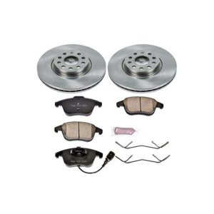 Audi Q3 Brake Kit - Front - PowerStop - Z17 Evolution Plus Ceramic Pads + Autospecialty Rotors - `15-`18