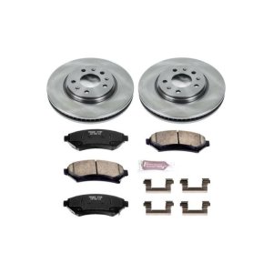 Cadillac Seville Brake Kit - Front - PowerStop - Z17 Stock Replacement Rotors + Z17 Evolution Plus Ceramic Pads - 2004