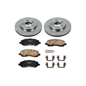 Dodge Caliber Brake Kit - Front - PowerStop - Autospecialty Rotors + Z17 Evolution Plus Ceramic Pads - `07-`12