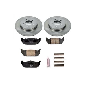 Lincoln Aviator Brake Kit - Rear - PowerStop - Z17 Evolution Plus Rotors + Ceramic Pads - `03-`05