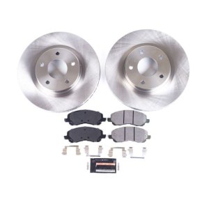 Chrysler Sebring Brake Kit - Front - PowerStop - OE Stock Replacement Low-Dust Ceramic Pads + Autospecialty Rotors - `07-`10