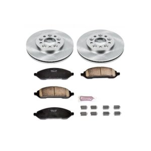 Ford Freestar Brake Kit - Front - PowerStop - Z17 Stock Replacement Rotors + Z17 Evolution Plus Ceramic Pads - `04-`07