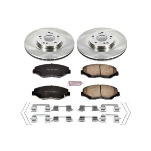 Acura ILX Brake Kit - Front - PowerStop - Autospecialty Kit + Z17 Evolution Plus Ceramic Pads - `13-`15