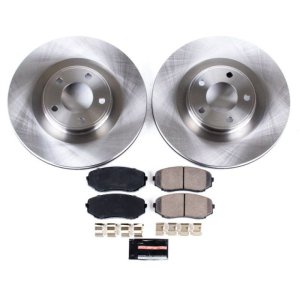 Ford Edge Brake Kit - Front - PowerStop - Z17 Evolution Plus Ceramic Pads + Autospecialty Brake Rotors - `07-`15