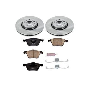 Volvo S60 Brake Kit - Front - PowerStop - Z17 Evolution Plus Ceramic Pads + Autospecialty Rotors - `08-`09