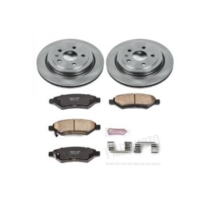 Cadillac CTS Brake Kit - Rear - PowerStop - Autospecialty Rotors + Z17 Evolution Plus Ceramic Pads - `08-`14