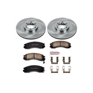 Mitsubishi Montero Brake Kit - Front - PowerStop - Autospecialty Rotors + Z17 Evolution Plus Ceramic Pads - `00-`04