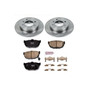 Hyundai Elantra Brake Kit - Rear - PowerStop - Z17 Stock Replacement Kit + Evolution Plus Ceramic Pads - `97-`06