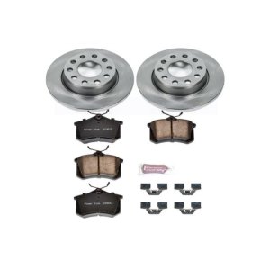 Audi A4 Brake Kit - Rear - PowerStop - Z17 Evolution Plus Ceramic Pads + Autospecialty Rotors - `02-`05