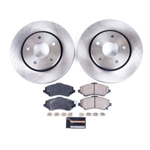 Chrysler Town & Country Brake Kit - Front - PowerStop - Autospecialty Rotors + Z17 Ceramic Pads - `08-`16