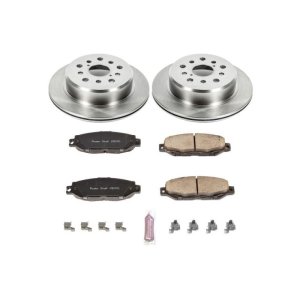 Lexus SC300 Brake Kit - Rear - PowerStop - Autospecialty Rotors + Z17 Ceramic Pads - `99-`00