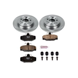 Volvo S70 Brake Kit - Rear - PowerStop - Z17 Evolution Plus Ceramic Pads + Autospecialty Rotors - `99-`00