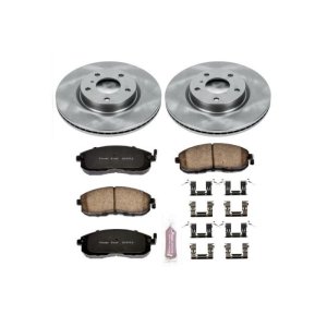 Infiniti G35 Brake Kit - Front - PowerStop - Z17 Evolution Plus Ceramic Pads + Autospecialty Brake Rotors - `03-`05