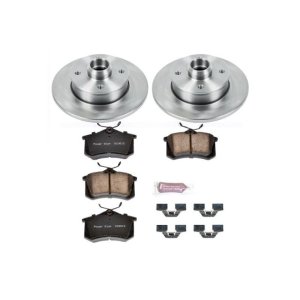 Volkswagen Cabrio Brake Kit - Rear - PowerStop - Z17 Evolution Plus Ceramic Pads + Autospecialty Rotors - `99-`02