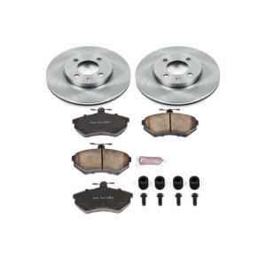 Volkswagen Cabrio Brake Kit - Front - PowerStop - Z17 Evolution Plus Ceramic Pads + Autospecialty Rotors - `95-`02