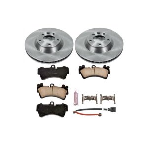 Audi Q7 Brake Kit - Front - PowerStop - Autospecialty Rotors + Z17 Evolution Plus Ceramic Pads - `07-`15