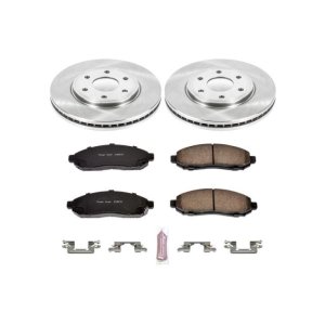 Nissan Frontier Brake Kit - Front - PowerStop - Z17 Evolution Plus + Autospecialty Rotors - `05-`18