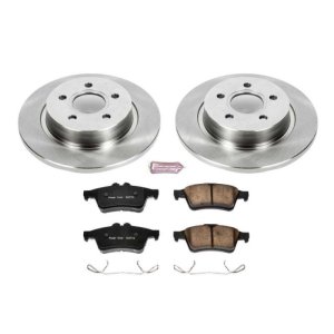 Volvo C30 Brake Kit - Rear - PowerStop - Autospecialty Rotors + Z17 Evolution Plus Ceramic Pads - `08-`13
