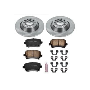 Audi A6 Brake Kit - Rear - PowerStop - Z17 Evolution Plus Rotors + Ceramic Pads - `05-`11