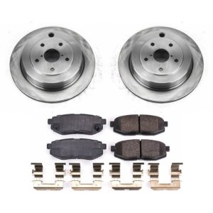 Subaru Tribeca Brake Kit - Rear - PowerStop - Autospecialty Rotors + Z17 Evolution Plus Ceramic Pads - `06-`07