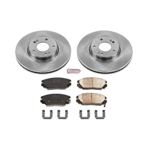 Hyundai Azera Brake Kit - Front - PowerStop - Autospecialty Rotors + Z17 Evolution Plus Ceramic Pads - `06-`11