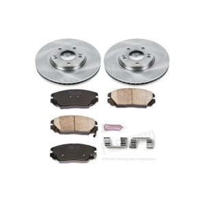 Hyundai Sonata Brake Kit - Front - PowerStop - Autospecialty Rotors + Z17 Evolution Plus Ceramic Pads - `06-`10