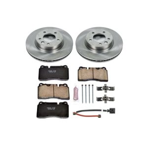 Volkswagen Touareg Brake Kit - Front - PowerStop - Z17 Stock Replacement Rotors + Evolution Plus Ceramic Pads - `06-`17