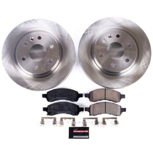 Buick Enclave Brake Kit - Front - PowerStop - Z17 Evolution Plus Rotors + Ceramic Pads - `08-`17 Buick Enclave Brake Kit - Front - PowerStop - Z17 Evolution Plus Rotors + Ceramic Pads - `08-`17