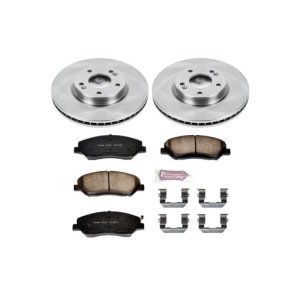 Hyundai Santa Fe Brake Kit - Front - PowerStop - Autospecialty Rotors + Z17 Evolution Plus Ceramic Pads - `07-`09