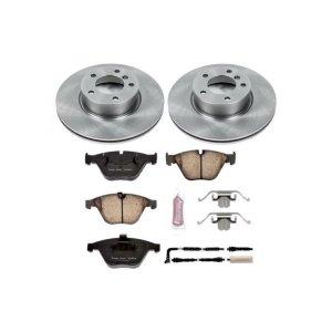BMW 3 Series Brake Kit - Front - PowerStop - Autospecialty Rotors + Z17 Evolution Plus Ceramic Pads - `08-`10