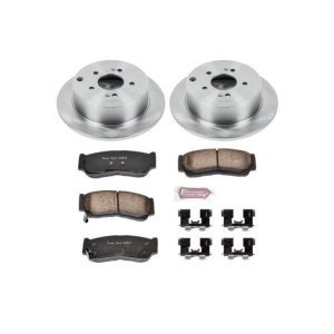 Hyundai Santa Fe Brake Kit - Rear - PowerStop - Z17 Evolution Plus Ceramic Pads + Autospecialty Rotors - `07-`09