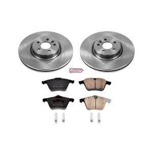 Volvo S60 Brake Kit - Front - PowerStop - Autospecialty Rotors + Z17 Evolution Plus Ceramic Pads - `15-`18