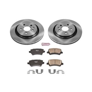 Volvo S60 Brake Kit - Rear - PowerStop - Z17 Evolution Plus Rotors + Ceramic Pads - `11-`18